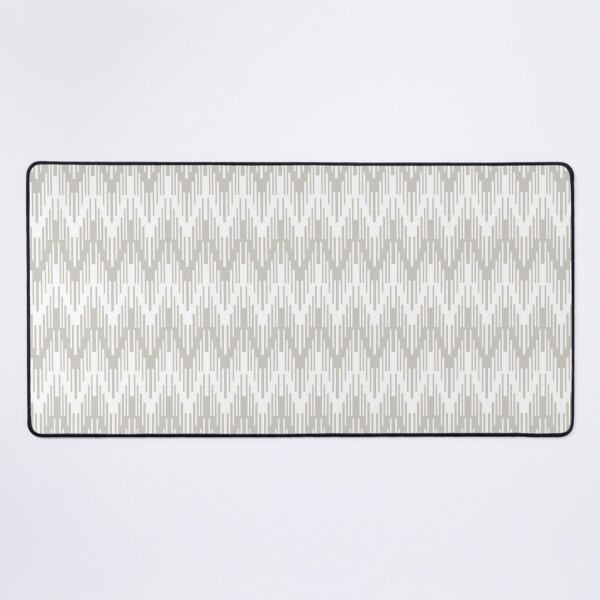 Artikelvorschau, Gray and White Striped Chevron Ripple Pattern Pairs Dulux 2022 Popular Colour Morning Oats - Color Trends entworfen und verkauft von ColorOfTheYears.