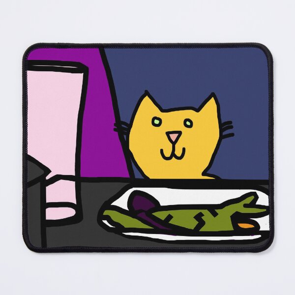 Item preview, Cat at a table designed and sold by ellenhenry.