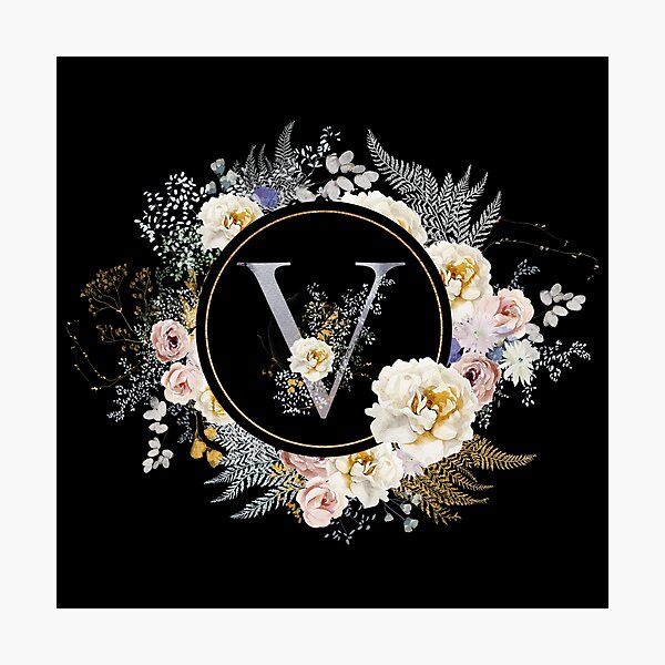Item preview, Blissful Monogram V designed and sold by ElenaDanilo.