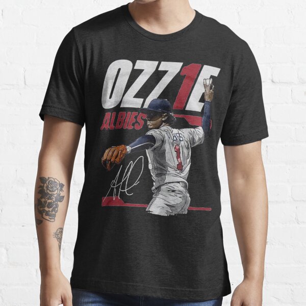 Adult Vintage Canvas Ozzie Albies T-Shirt Medium