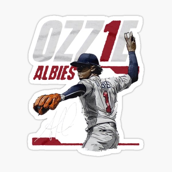 ozzie albies rise Sticker for Sale by mahascript