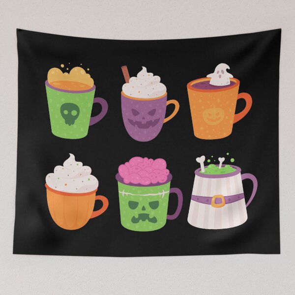 Item preview, Scary Halloween Coffee Cups designed and sold by introvertswear.