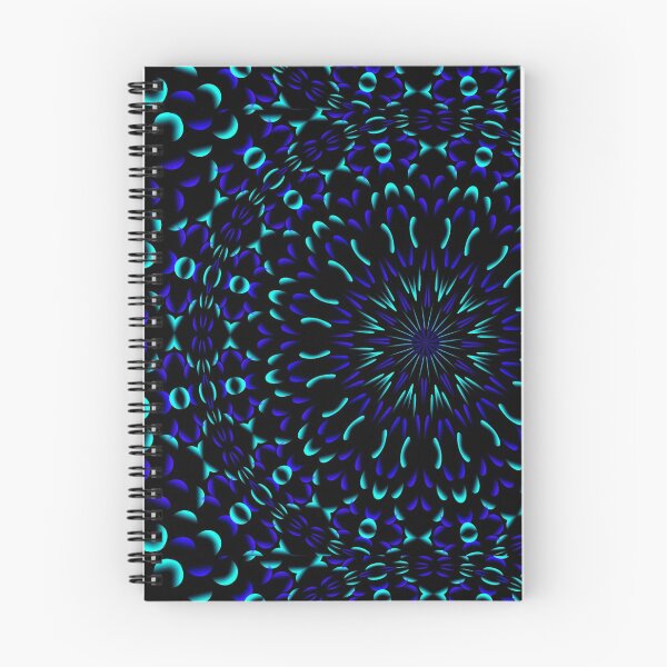 Item preview, Amusing blue and teal circle pattern designed and sold by MsArtyCrafts.