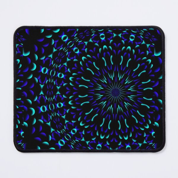 Item preview, Amusing blue and teal circle pattern designed and sold by MsArtyCrafts.