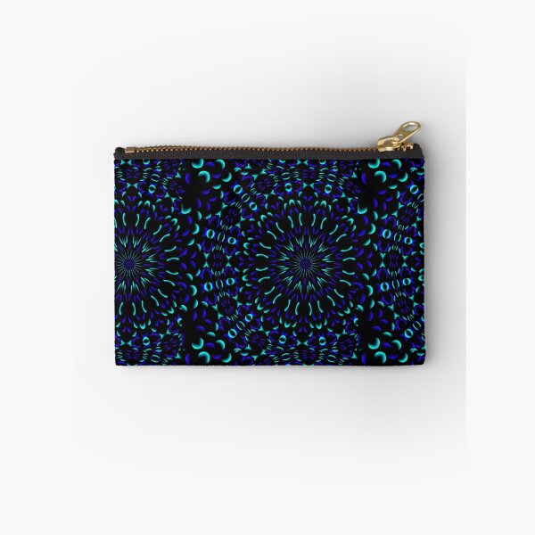 Item preview, Amusing blue and teal circle pattern designed and sold by MsArtyCrafts.