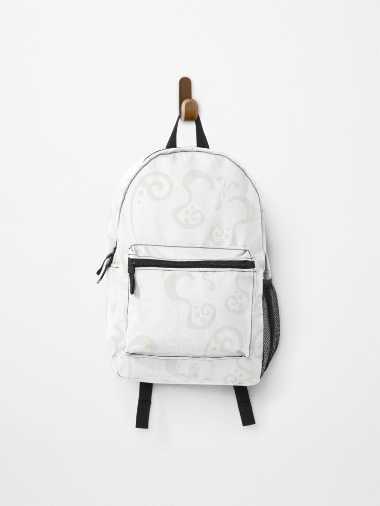 Thumbnail 1 von 3, Rucksack, Cream and White Butterfly and Scroll Pattern Pairs Dulux 2022 Popular Colour Cliff Walk - Color Trends designt und verkauft von ColorOfTheYears.