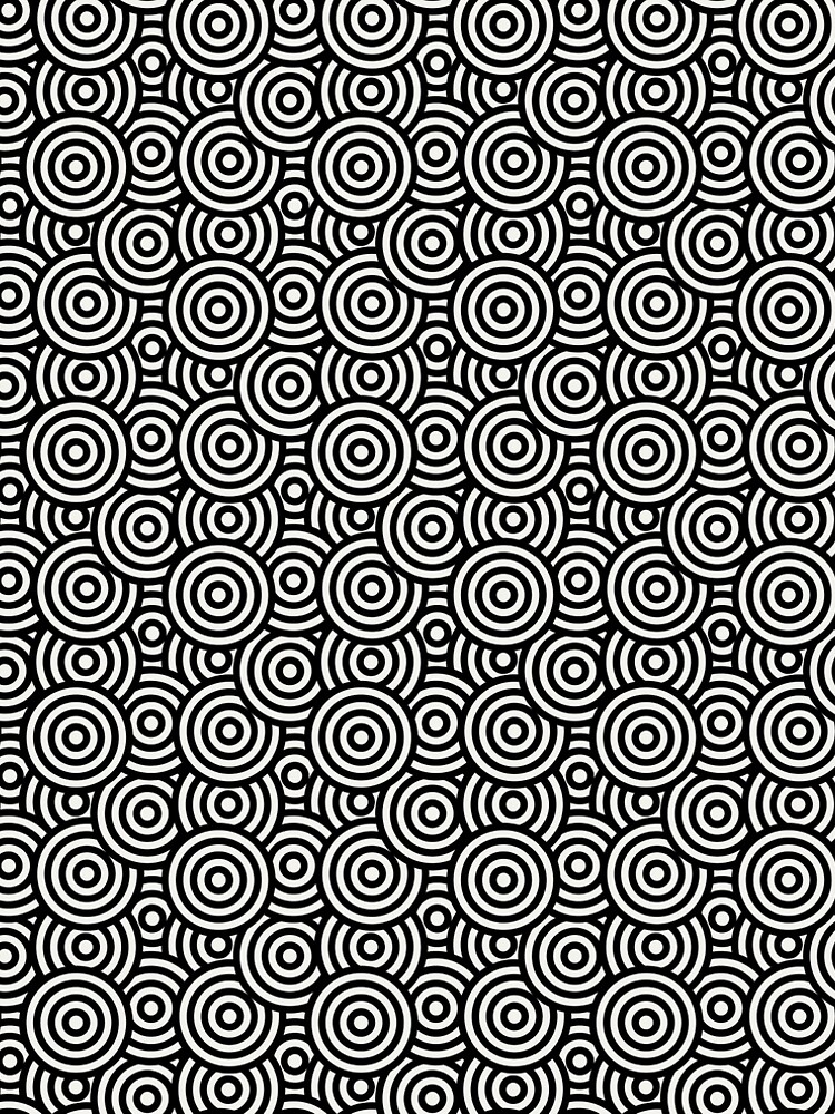 Aperçu 5 sur 5. Robe trapèze avec l'œuvre Black and Cream Funky Retro Rings Pattern 3 Pairs Dulux 2022 Popular Colour Cliff Walk - Color Trends créée et vendue par ColorOfTheYears.
