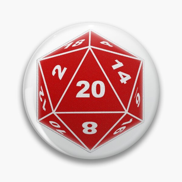 Item preview, Red 20 Sided Dice  designed and sold by Edpod.