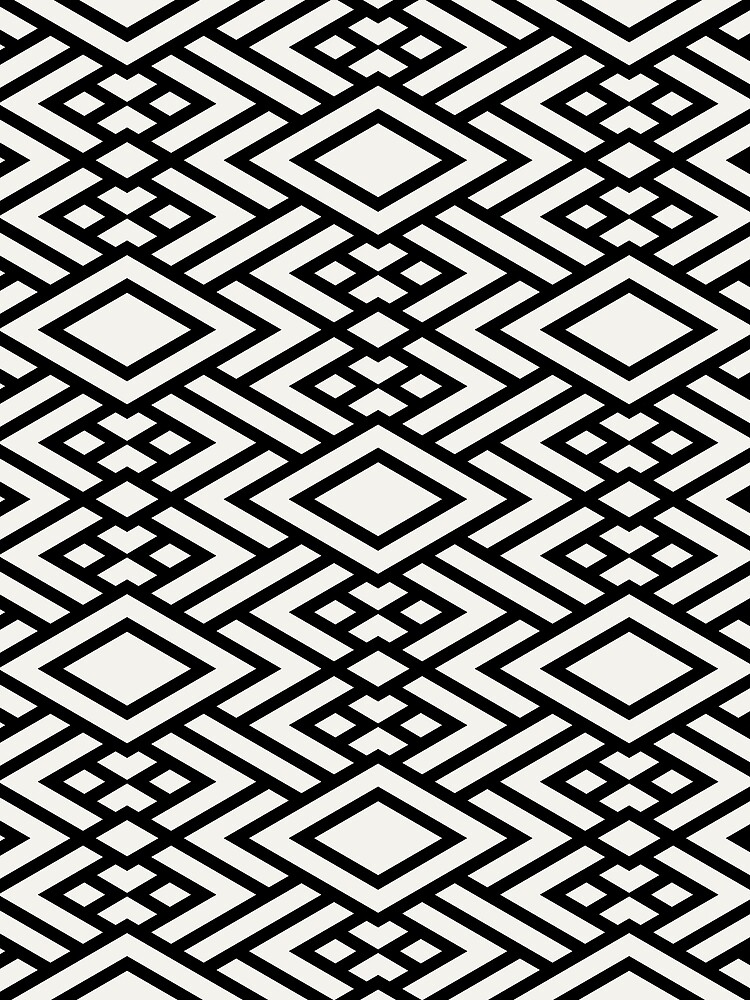 Thumbnail 3 von 3, Tuch, Black and Cream Art Deco Diamond Pattern Pairs Dulux 2022 Popular Colour Cliff Walk - Color Trends designt und verkauft von ColorOfTheYears.