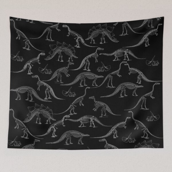 Item preview, Realistic Dinosaur Skeletons Pattern designed and sold by DoggoTankDesign.