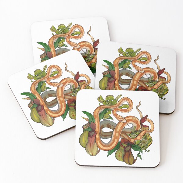 Item preview, Corn Snake & Carnivorous Plants designed and sold by Morgan Carpenter.