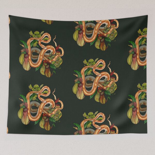Item preview, Corn Snake & Carnivorous Plants designed and sold by Morgan Carpenter.