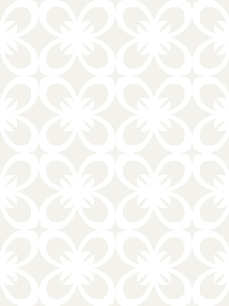 Thumbnail 3 von 3, Tuch, Cream and White Minimal Floral Flower Pattern Pairs Dulux 2022 Popular Colour Cliff Walk - Color Trends designt und verkauft von ColorOfTheYears.