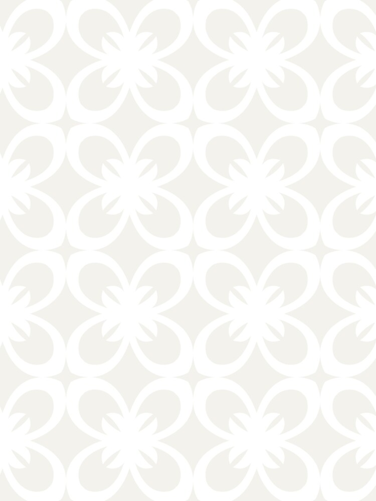 Aperçu 5 sur 5. Robe trapèze avec l'œuvre Cream and White Minimal Floral Flower Pattern Pairs Dulux 2022 Popular Colour Cliff Walk - Color Trends créée et vendue par ColorOfTheYears.