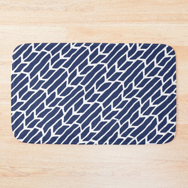 Item preview, Blue and white Tribal Abstract Pattern designed and sold by deepgoa.