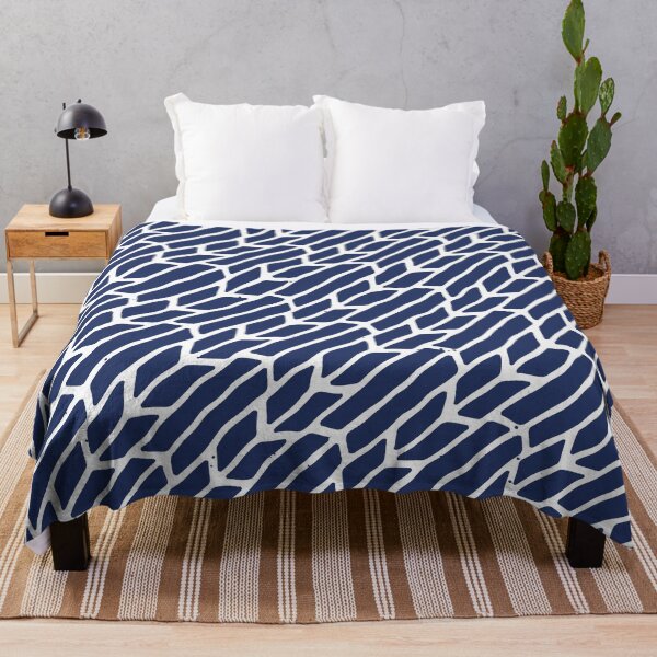 Item preview, Blue and white Tribal Abstract Pattern designed and sold by deepgoa.