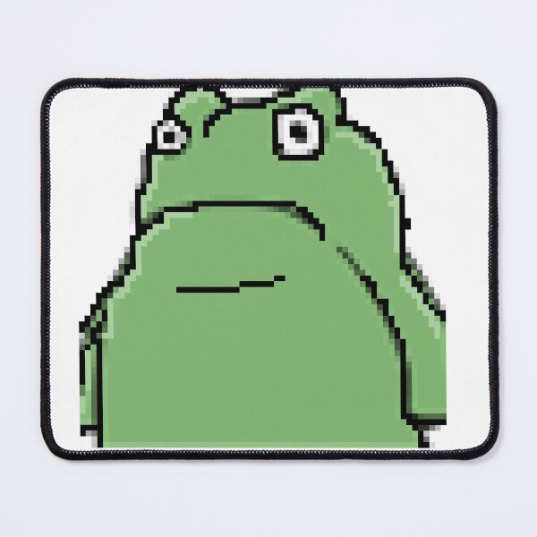 Item preview, green frog aka Scuffed Froggo pixelated artwork designed and sold by holo 2000.