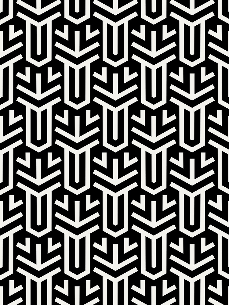Thumbnail 3 von 3, Tuch, Black and Cream Geometric Shape Tile Pattern Pairs Dulux 2022 Popular Colour Cliff Walk - Color Trends designt und verkauft von ColorOfTheYears.