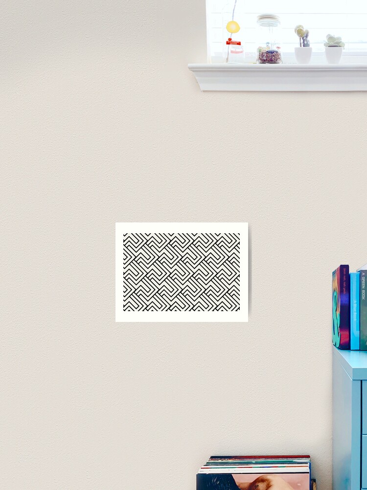 Thumbnail 2 von 3, Kunstdruck, Cream and White Minimal Line Art Pattern 2 Pairs Dulux 2022 Popular Colour Cliff Walk - Color Trends designt und verkauft von ColorOfTheYears.