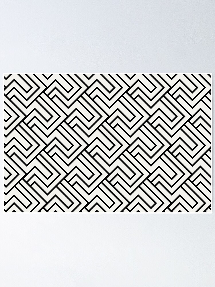 Imagen 1 de 3, Póster con la obra Cream and White Minimal Line Art Pattern 2 Pairs Dulux 2022 Popular Colour Cliff Walk - Color Trends, diseñada y vendida por ColorOfTheYears.