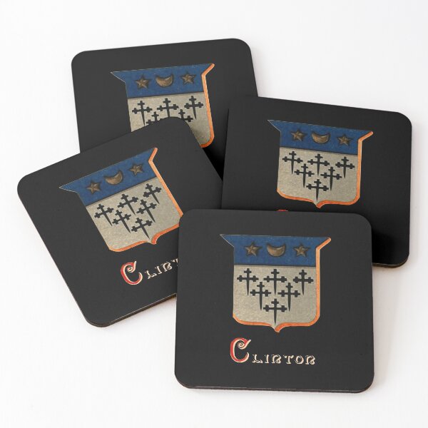 Item preview, Clinton Family Coat of Arms designed and sold by Heraldica.