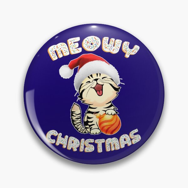 Item preview, Cute Xmas Kitten Meowy Christmas designed and sold by GreenSplash.