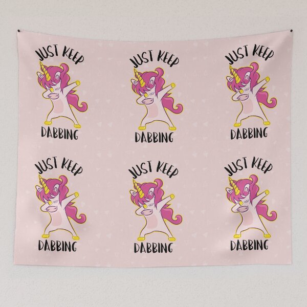 Item preview, Unicorns are cool pattern, Just keep Dabbing Unicorn designed and sold by DiensDesign.