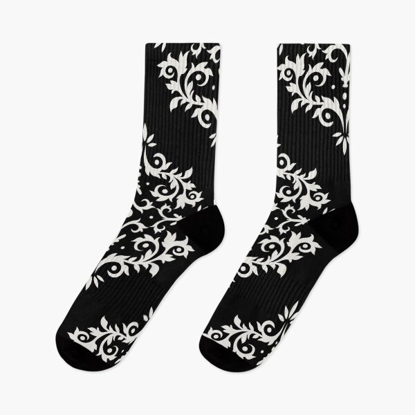 Item preview, Black and Cream Simple Damask Scroll Pattern Pairs Dulux 2022 Popular Colour Cliff Walk - Color Trends designed and sold by ColorOfTheYears.