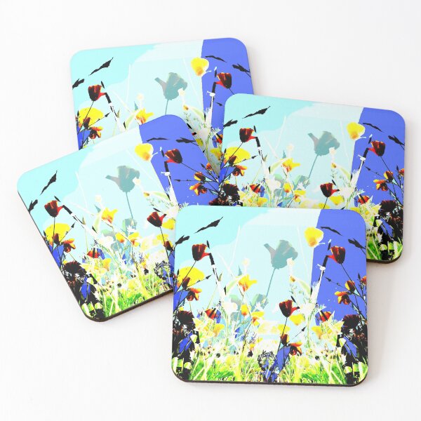 Item preview, Garden flowers in bright colours designed and sold by albadawnart.