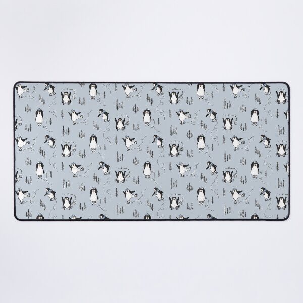 Item preview, Cute Winter Iceskating Penguins Pattern Digital Illustration designed and sold by AlmightyClaire.