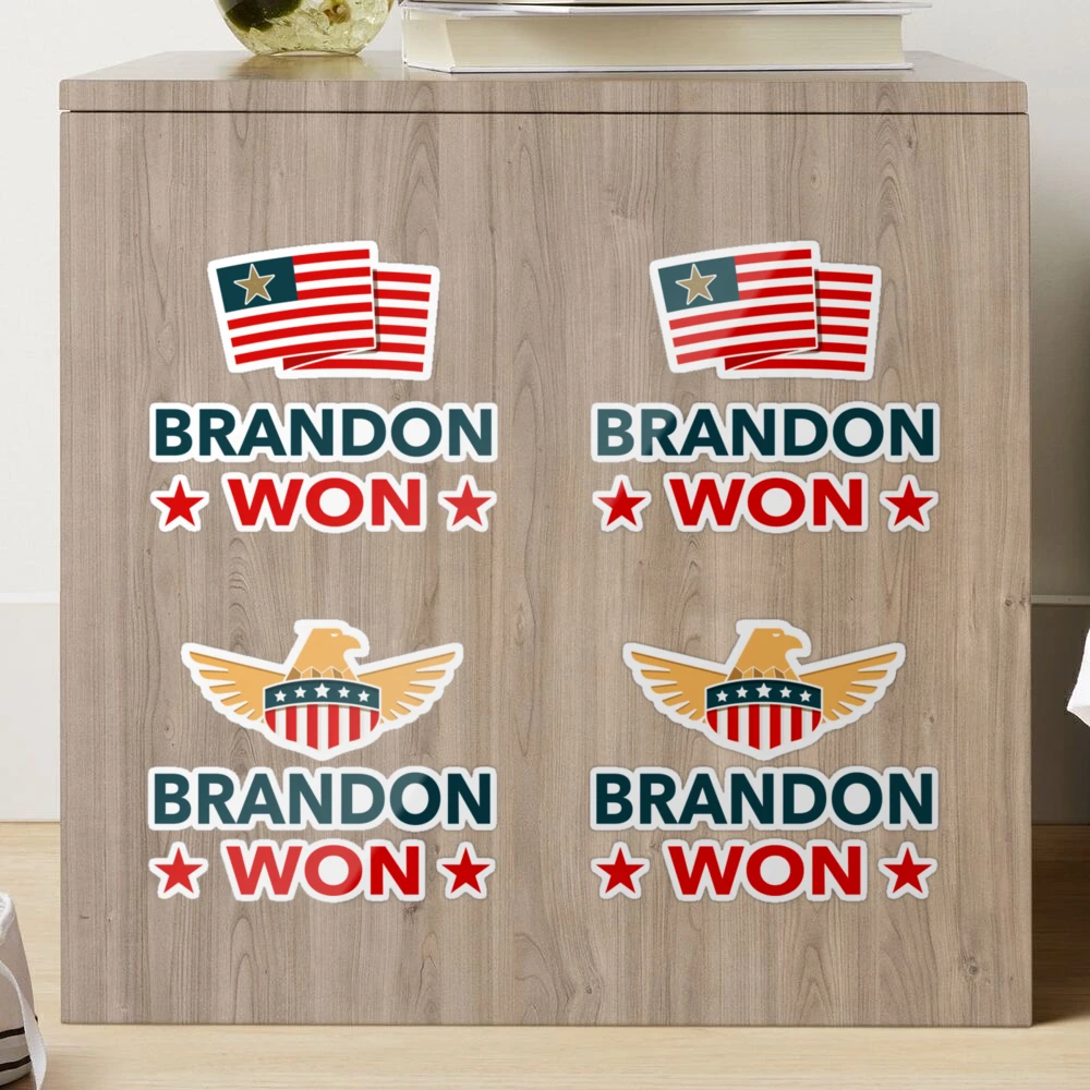 Brandon Won! Stickers Bulk Packs Just Deal With It Funny