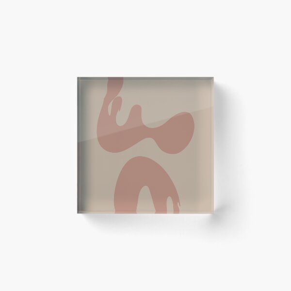 Item preview, Abstract round shapes, beige and terracotta, minimalist and simple designed and sold by Nadezda Kravcenko.