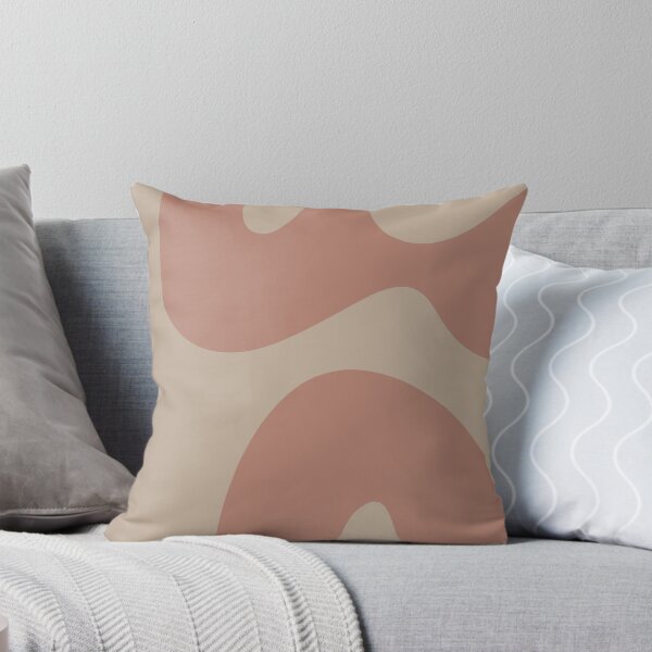 Item preview, Abstract round shapes, beige and terracotta, minimalist and simple designed and sold by Nadezda Kravcenko.