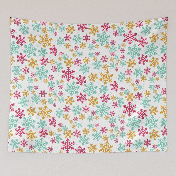 Item preview, Snowflake Pattern - Colorful Snowflakes Winter by Boo-da-chay designed and sold by Boo-da-chay.