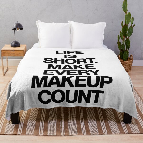 Item preview, Haute Leopard Life Is Short. Make Every Makeup Count Sassy/Funny Quote designed and sold by HauteLeopard.