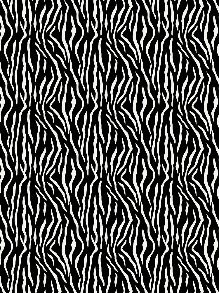 Thumbnail 3 von 3, Tuch, Black and Cream Tiger Stripes Pattern Pairs Dulux 2022 Popular Colour Cliff Walk - Color Trends designt und verkauft von ColorOfTheYears.