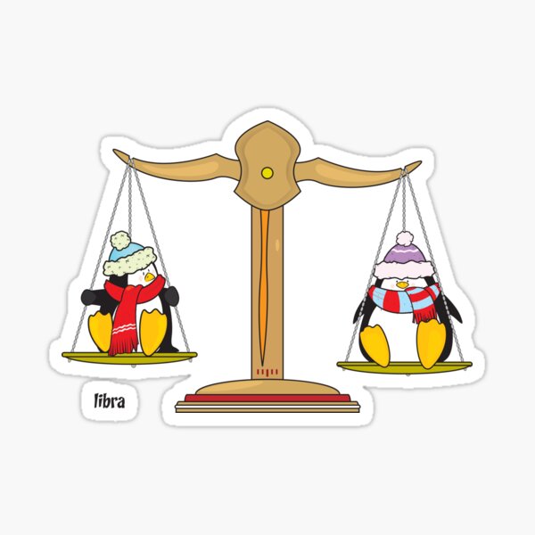 funny zodiac/libra Sticker
