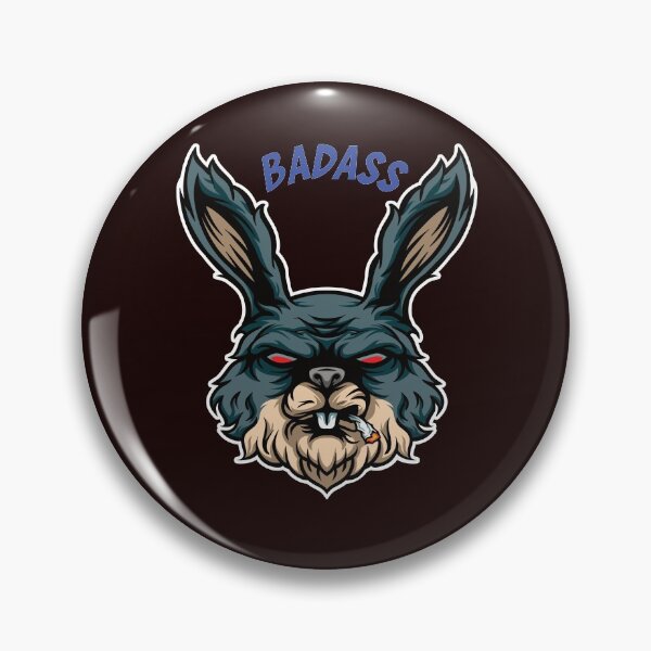 Item preview, tough rabbit badass zombie rabbit designed and sold by ReneMM.