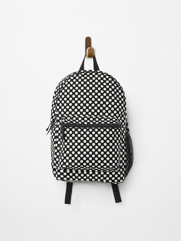 Thumbnail 1 von 3, Rucksack, Black and Cream Uniform Tiny Polka Dot Pattern 1 Pairs Dulux 2022 Popular Colour Cliff Walk - Color Trends designt und verkauft von ColorOfTheYears.