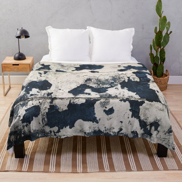 Item preview, Old white wall The color peels off to be blue-abstract  designed and sold by jinutt.