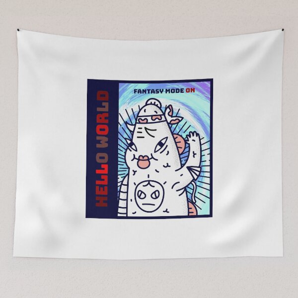 Item preview, Hell Lord Kaiju Monster Hello World designed and sold by ShineEyePirate.