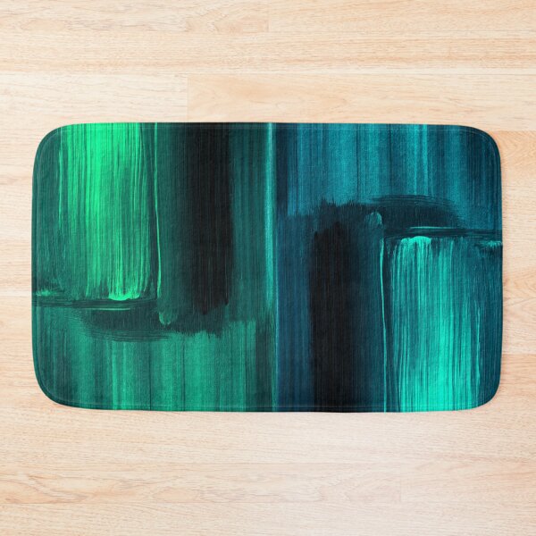 Item preview, Julia Di Sano - SYMBIOSIS 1 TEAL BLUE GREEN COLORFUL SHAPES ABSTRACT PAINTING designed and sold by EbiEmporium.