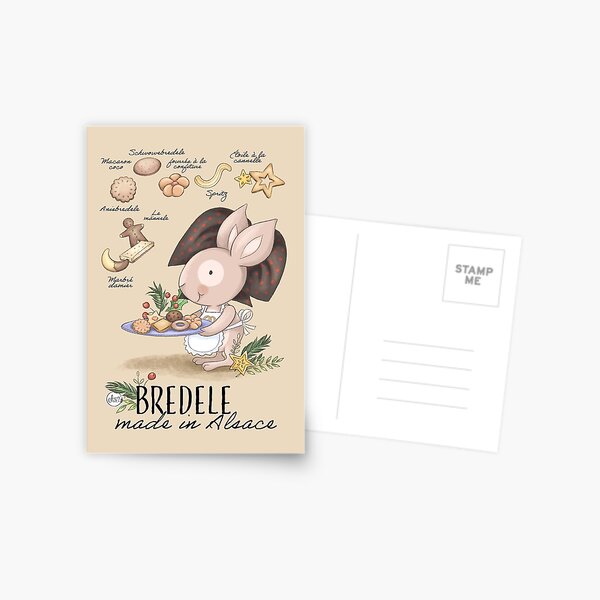 Bredele (cookies) made in Alsace Postcard