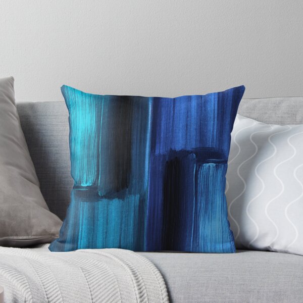 Item preview, Julia Di Sano - SYMBIOSIS 4 COBALT BLUE TEAL COLORFUL SHAPES ABSTRACT PAINTING designed and sold by EbiEmporium.