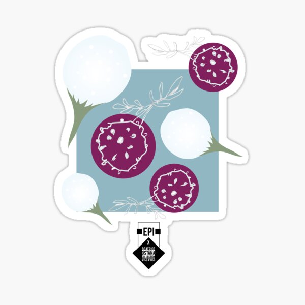 Violet taraxacum Sticker