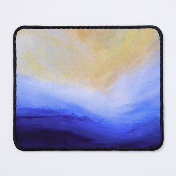 Item preview, Julia Di Sano - THE CALLING 2 INDIGO BLUE YELLOW COASTAL LANDSCAPE ABSTRACT PAINTING designed and sold by EbiEmporium.