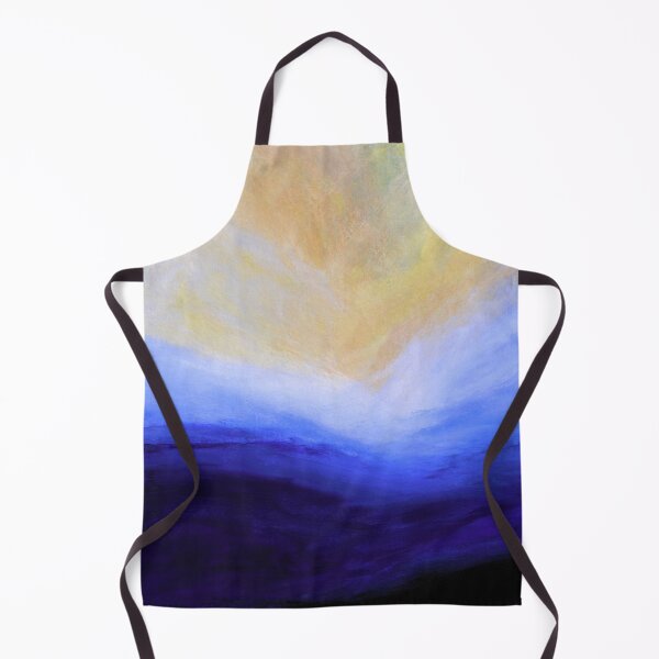 Item preview, Julia Di Sano - THE CALLING 2 INDIGO BLUE YELLOW COASTAL LANDSCAPE ABSTRACT PAINTING designed and sold by EbiEmporium.