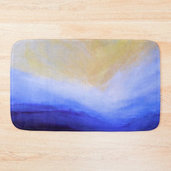 Item preview, Julia Di Sano - THE CALLING 2 INDIGO BLUE YELLOW COASTAL LANDSCAPE ABSTRACT PAINTING designed and sold by EbiEmporium.