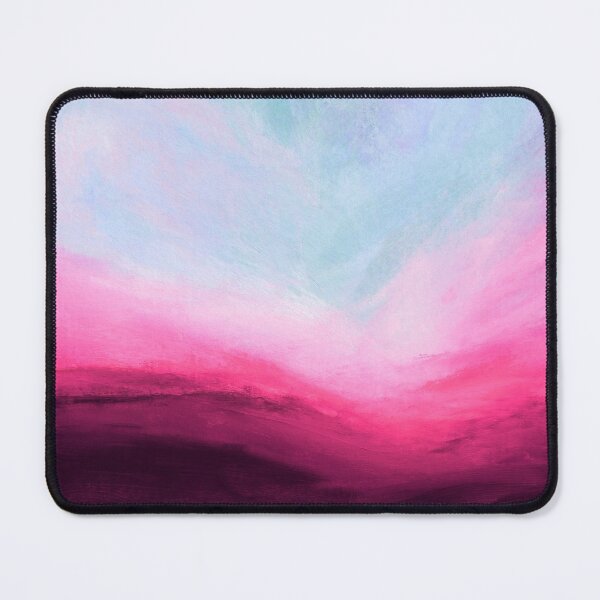 Item preview, Julia Di Sano - THE CALLING 6 MAGENTA PINK AQUA COLORFUL ABSTRACT LANDSCAPE PAINTING designed and sold by EbiEmporium.