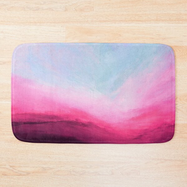Item preview, Julia Di Sano - THE CALLING 6 MAGENTA PINK AQUA COLORFUL ABSTRACT LANDSCAPE PAINTING designed and sold by EbiEmporium.